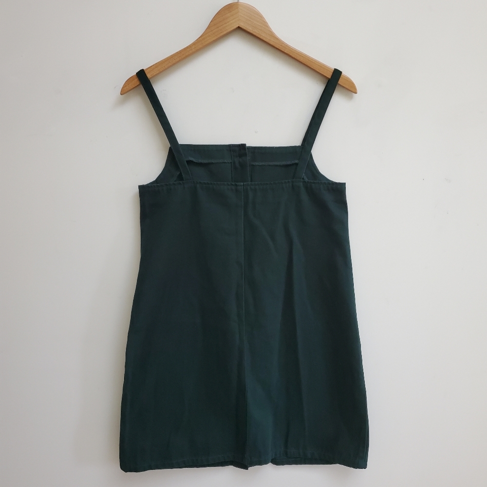 ASOS Green Button-Front Mini Dress - Picture 6 of 8